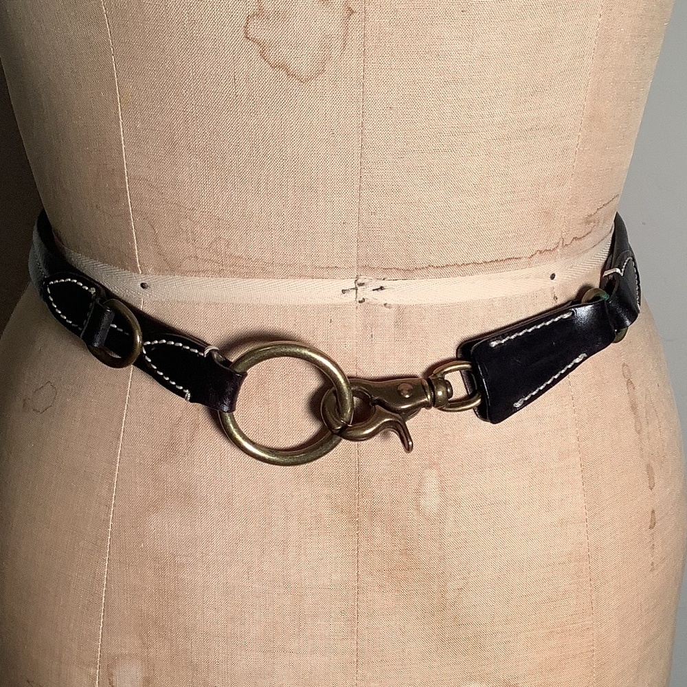 Cole Haan Black Belting Leather Belt